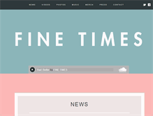 Tablet Screenshot of finetimes.ca